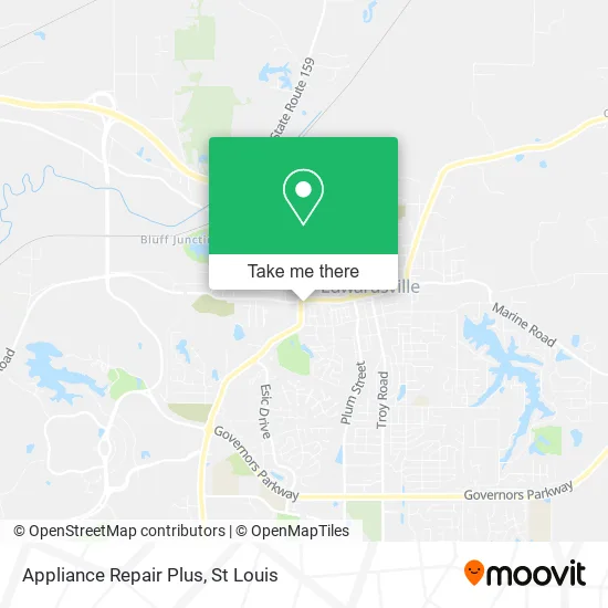 Appliance Repair Plus map