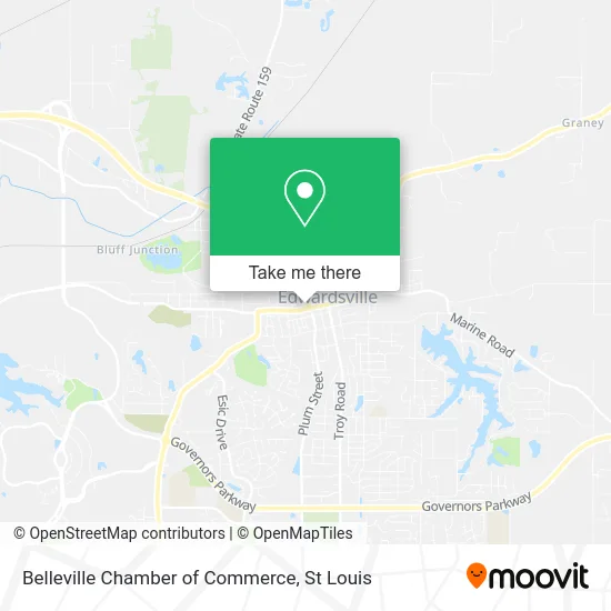 Belleville Chamber of Commerce map