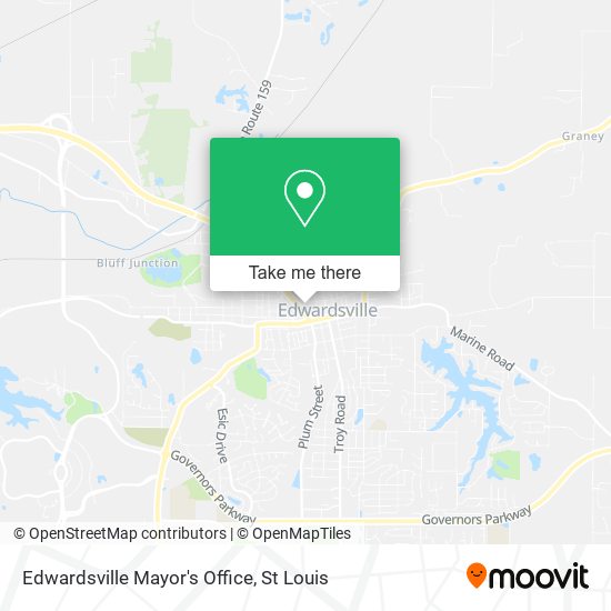 Edwardsville Mayor's Office map