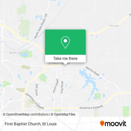 First Baptist Church map