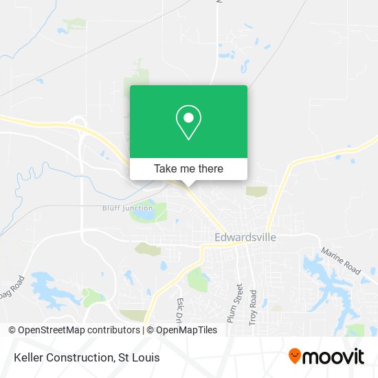 Keller Construction map