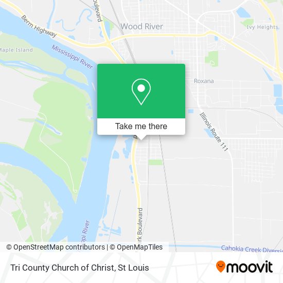 Tri County Church of Christ map