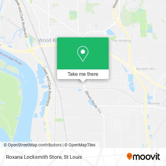 Roxana Locksmith Store map