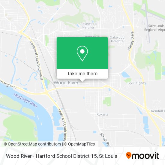 Wood River - Hartford School District 15 map