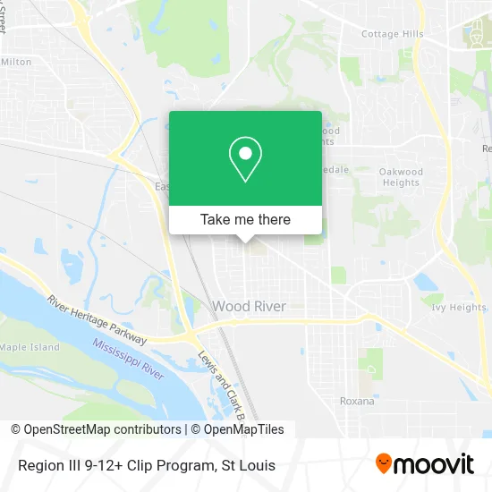 Region III 9-12+ Clip Program map