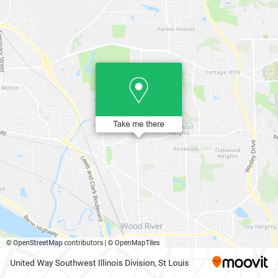United Way Southwest Illinois Division map