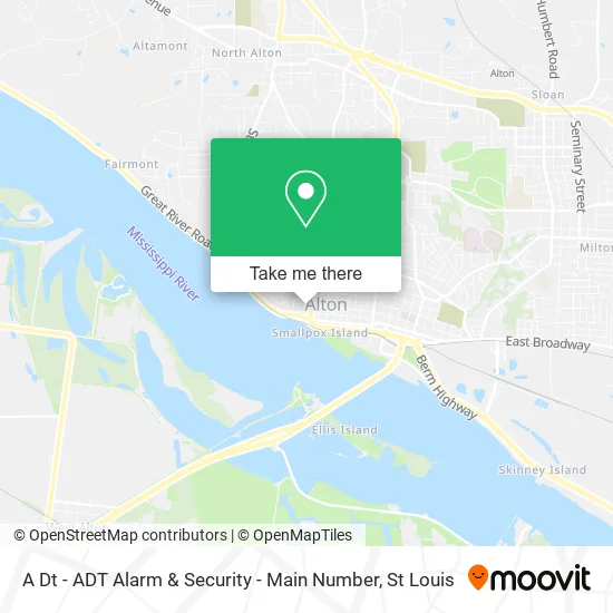 A Dt - ADT Alarm & Security - Main Number map