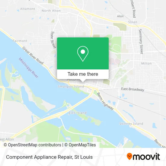 Component Appliance Repair map