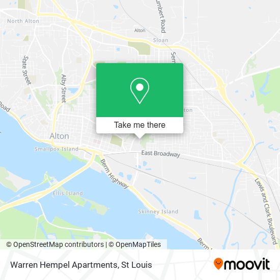 Warren Hempel Apartments map