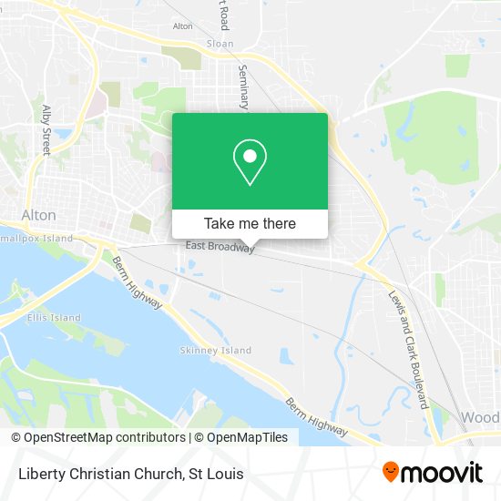 Liberty Christian Church map