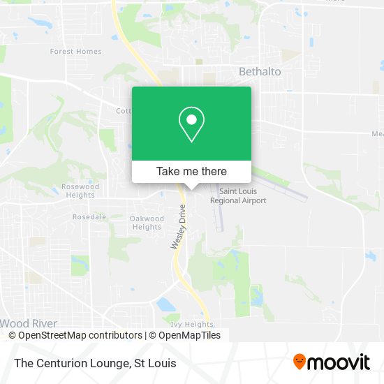 The Centurion Lounge map