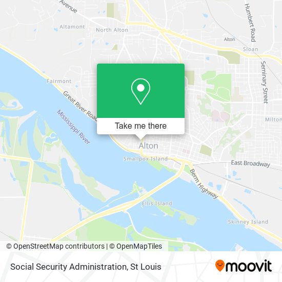 Mapa de Social Security Administration