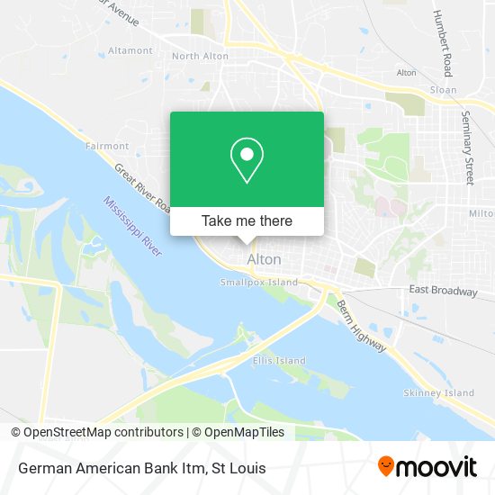German American Bank Itm map