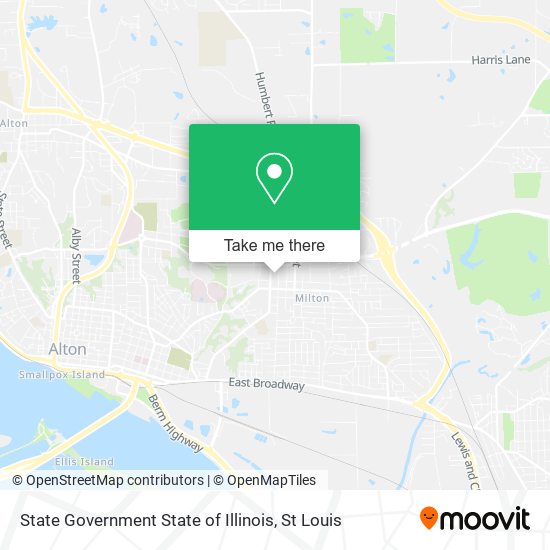 State Government State of Illinois map
