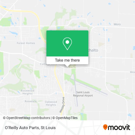 O'Reilly Auto Parts map