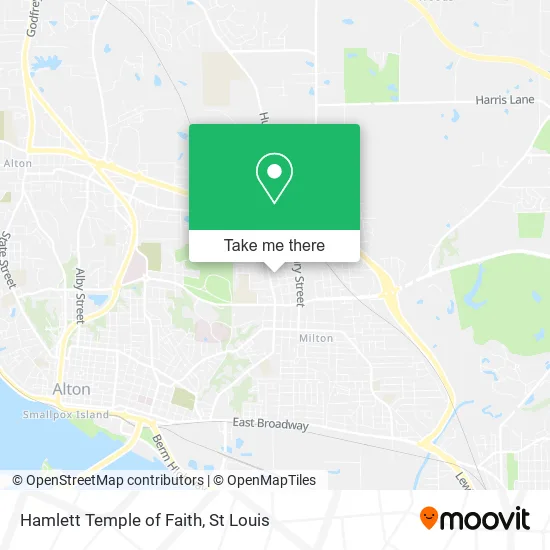 Hamlett Temple of Faith map