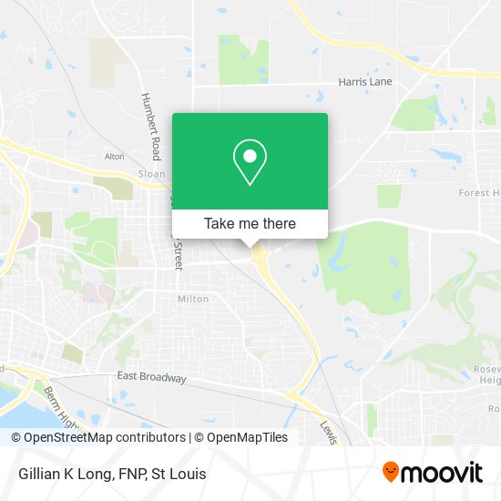 Gillian K Long, FNP map