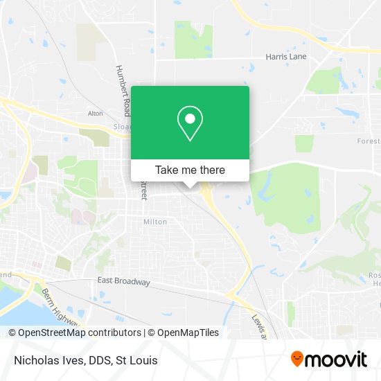 Nicholas Ives, DDS map