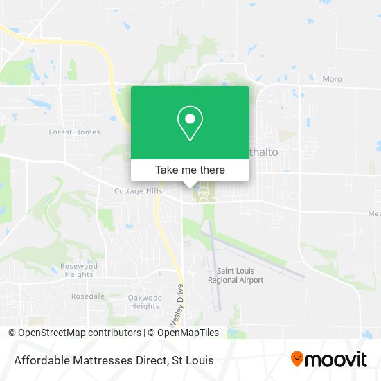 Affordable Mattresses Direct map