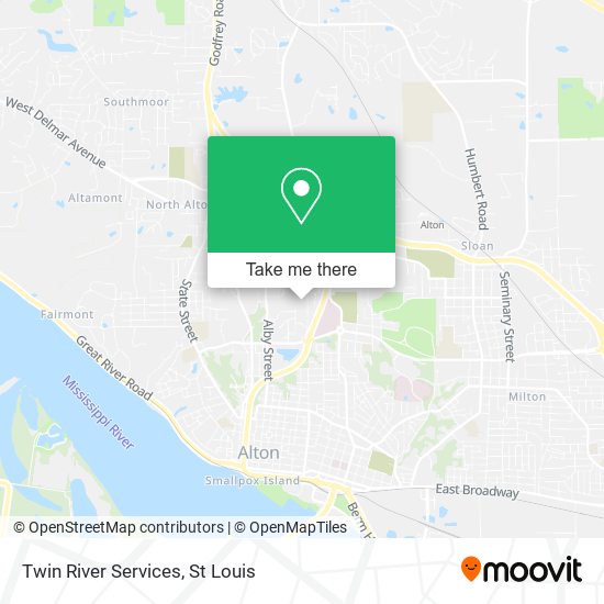 Twin River Services map