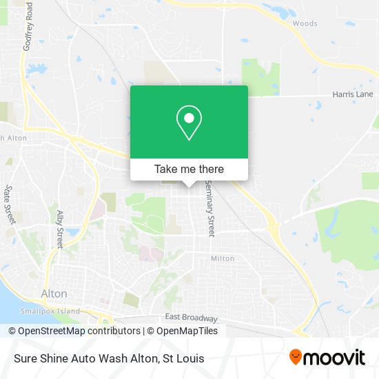 Mapa de Sure Shine Auto Wash Alton