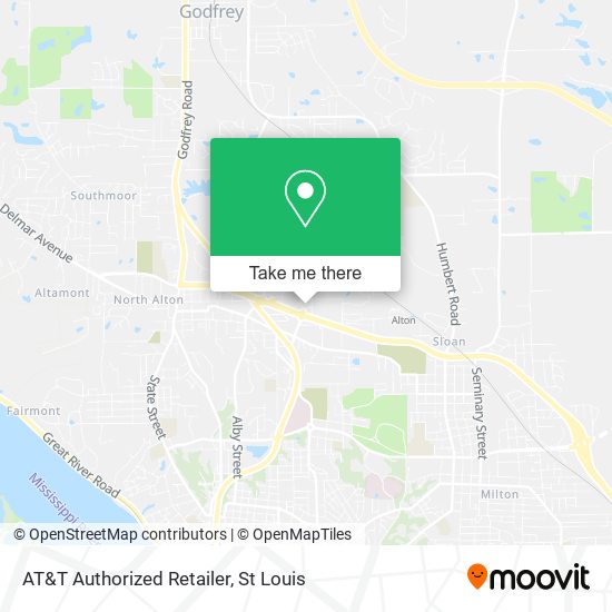 Mapa de AT&T Authorized Retailer