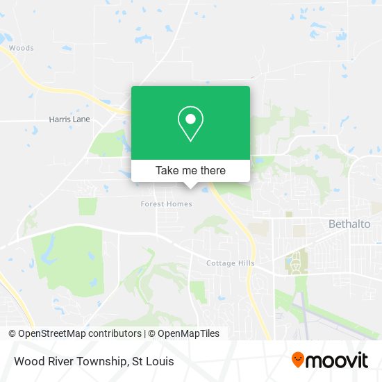 Wood River Township map