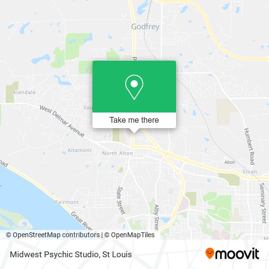 Midwest Psychic Studio map