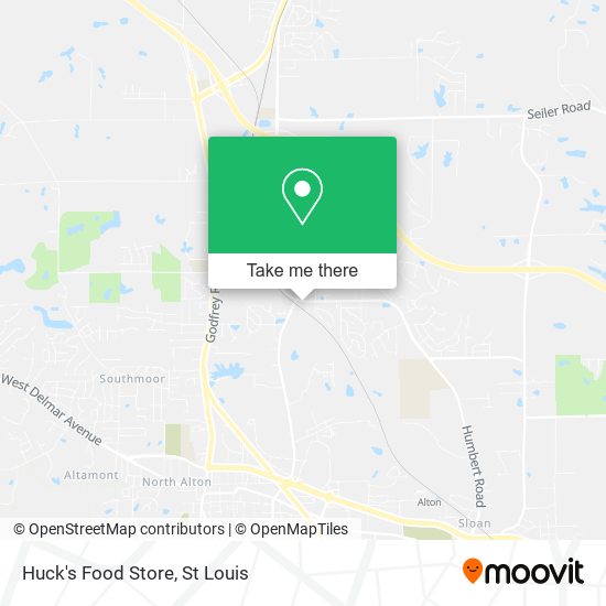 Huck's Food Store map