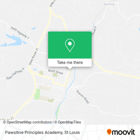 Mapa de Pawsitive Principles Academy