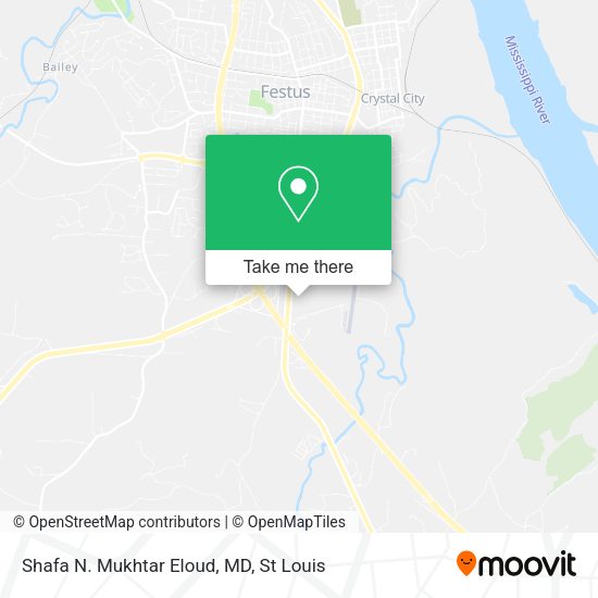 Mapa de Shafa N. Mukhtar Eloud, MD