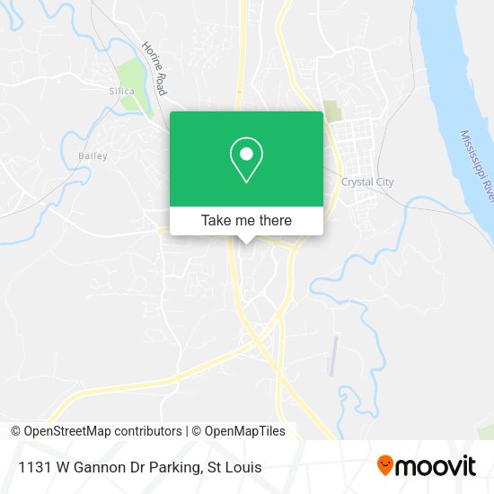 1131 W Gannon Dr Parking map