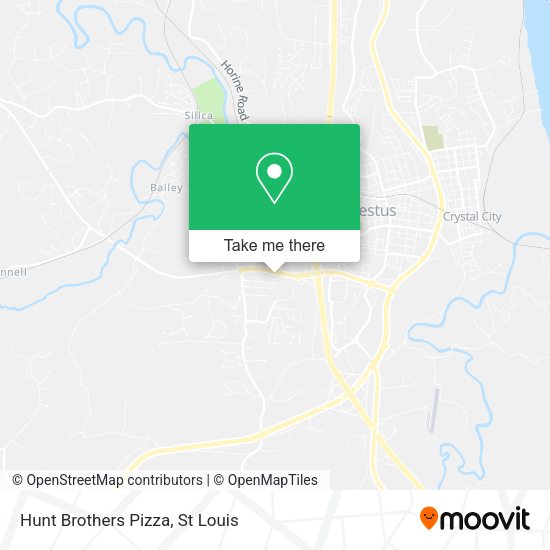 Hunt Brothers Pizza map