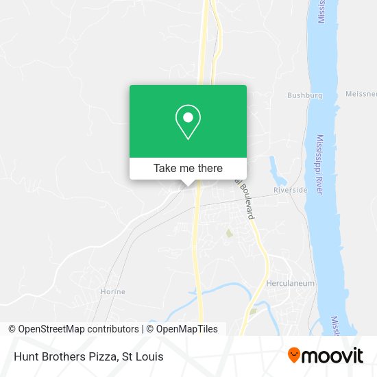 Mapa de Hunt Brothers Pizza