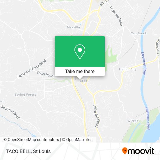 Mapa de TACO BELL