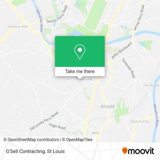 G'Sell Contracting map
