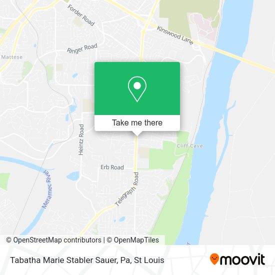 Tabatha Marie Stabler Sauer, Pa map