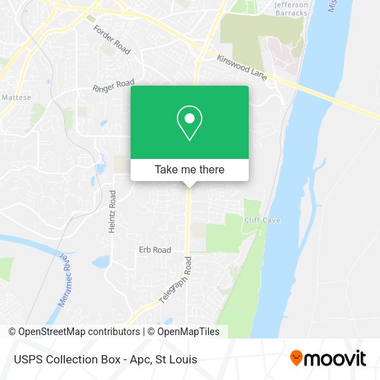 USPS Collection Box - Apc map