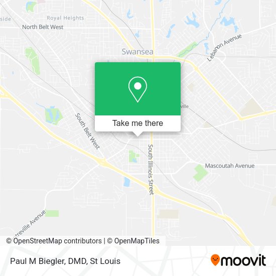 Paul M Biegler, DMD map