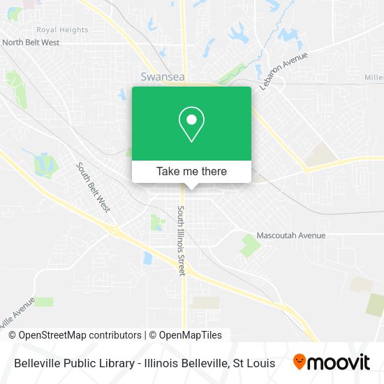 Mapa de Belleville Public Library - Illinois Belleville