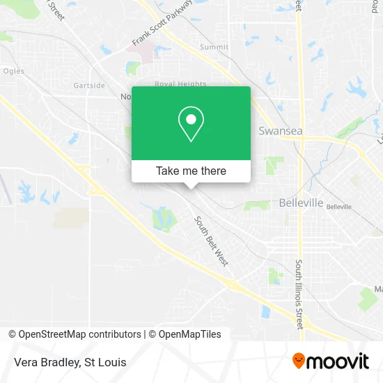 Vera Bradley map