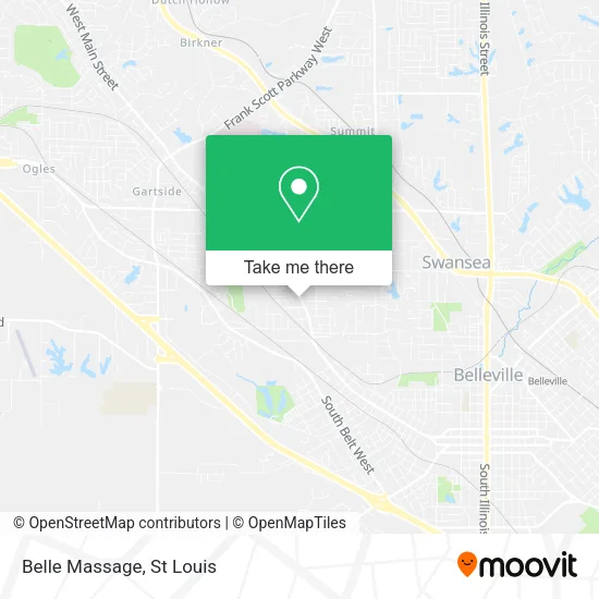 Belle Massage map
