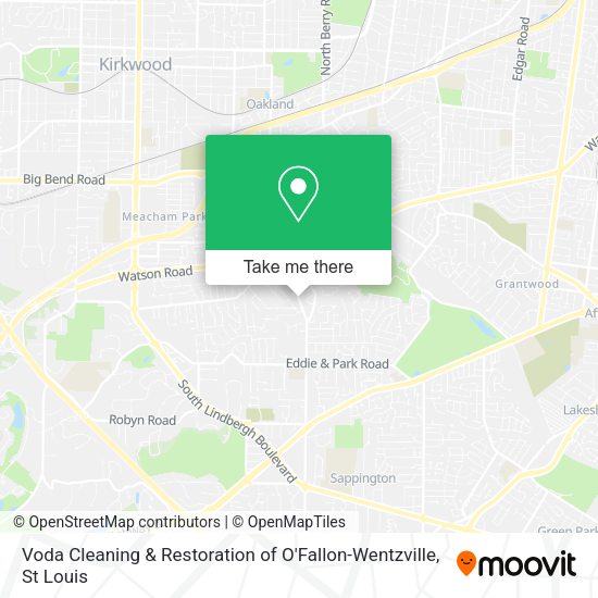 Voda Cleaning & Restoration of O'Fallon-Wentzville map