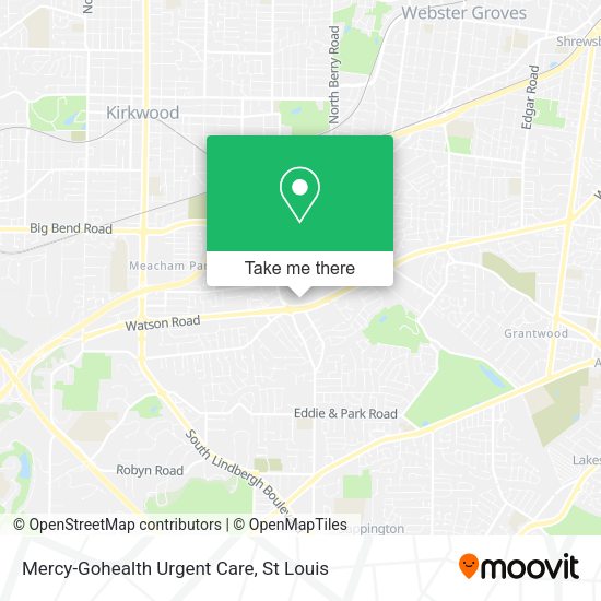Mapa de Mercy-Gohealth Urgent Care