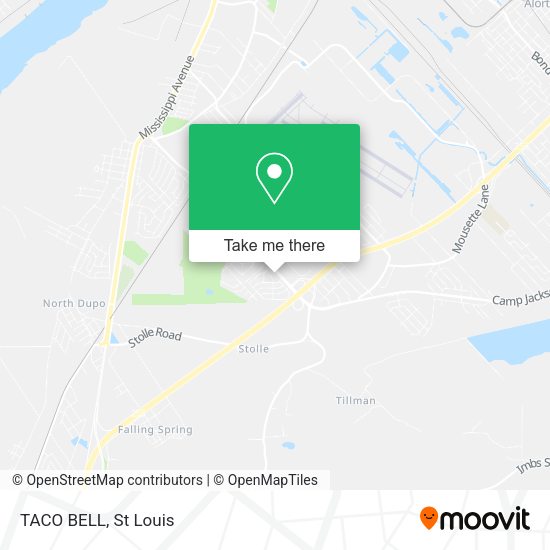 TACO BELL map