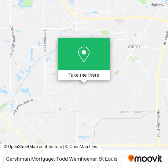 Gershman Mortgage: Todd Wemhoener map