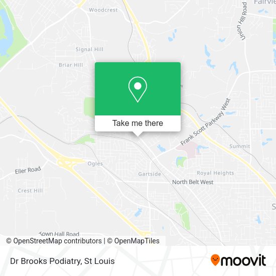 Dr Brooks Podiatry map