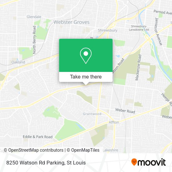 Mapa de 8250 Watson Rd Parking
