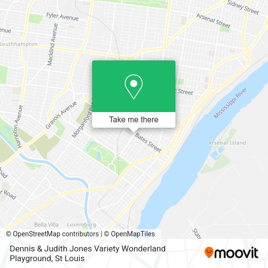 Dennis & Judith Jones Variety Wonderland Playground map