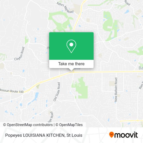 Popeyes LOUISIANA KITCHEN map
